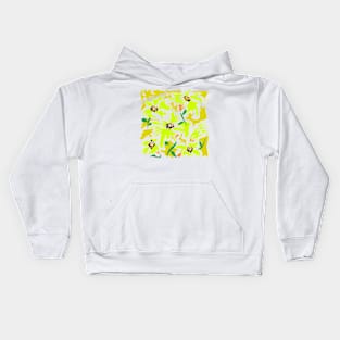 Floral abstract pattern Kids Hoodie